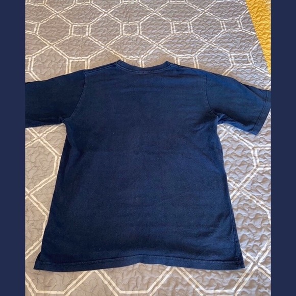 Cotton Navy blue ADIDAS short sleeve tee - Picture 2 of 3